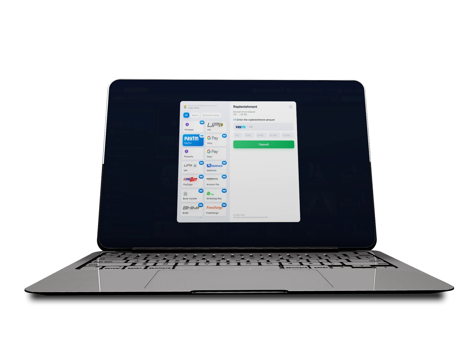 अपना पहला जमा करें.