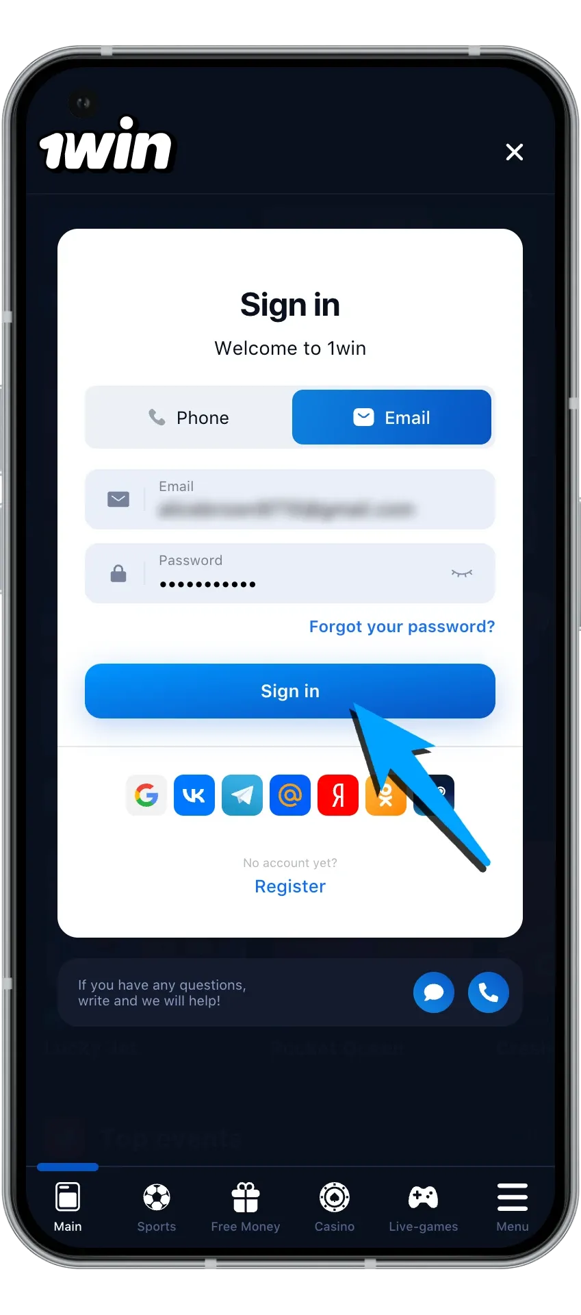 अपने 1Win खाते में लॉग इन करने का तरीका जानें।