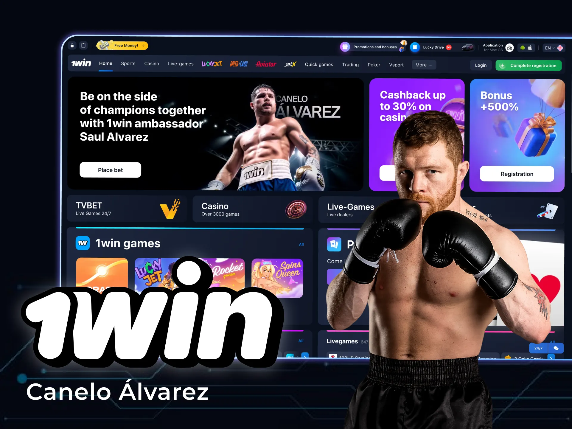 कैनेलो अल्वारेज़ नए 1win राजदूत हैं।