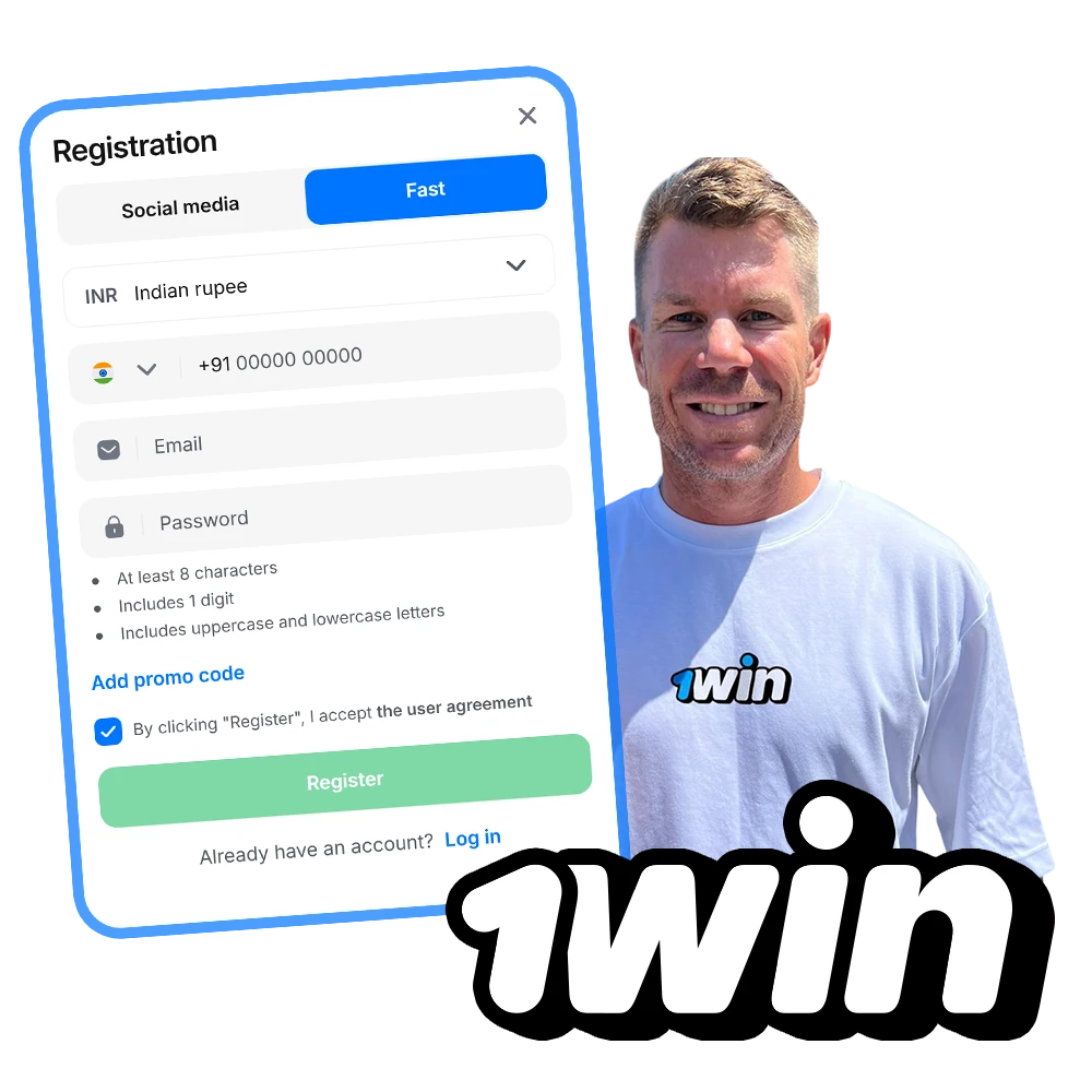 Sign up for 1win go to place bets and play casino games in India.