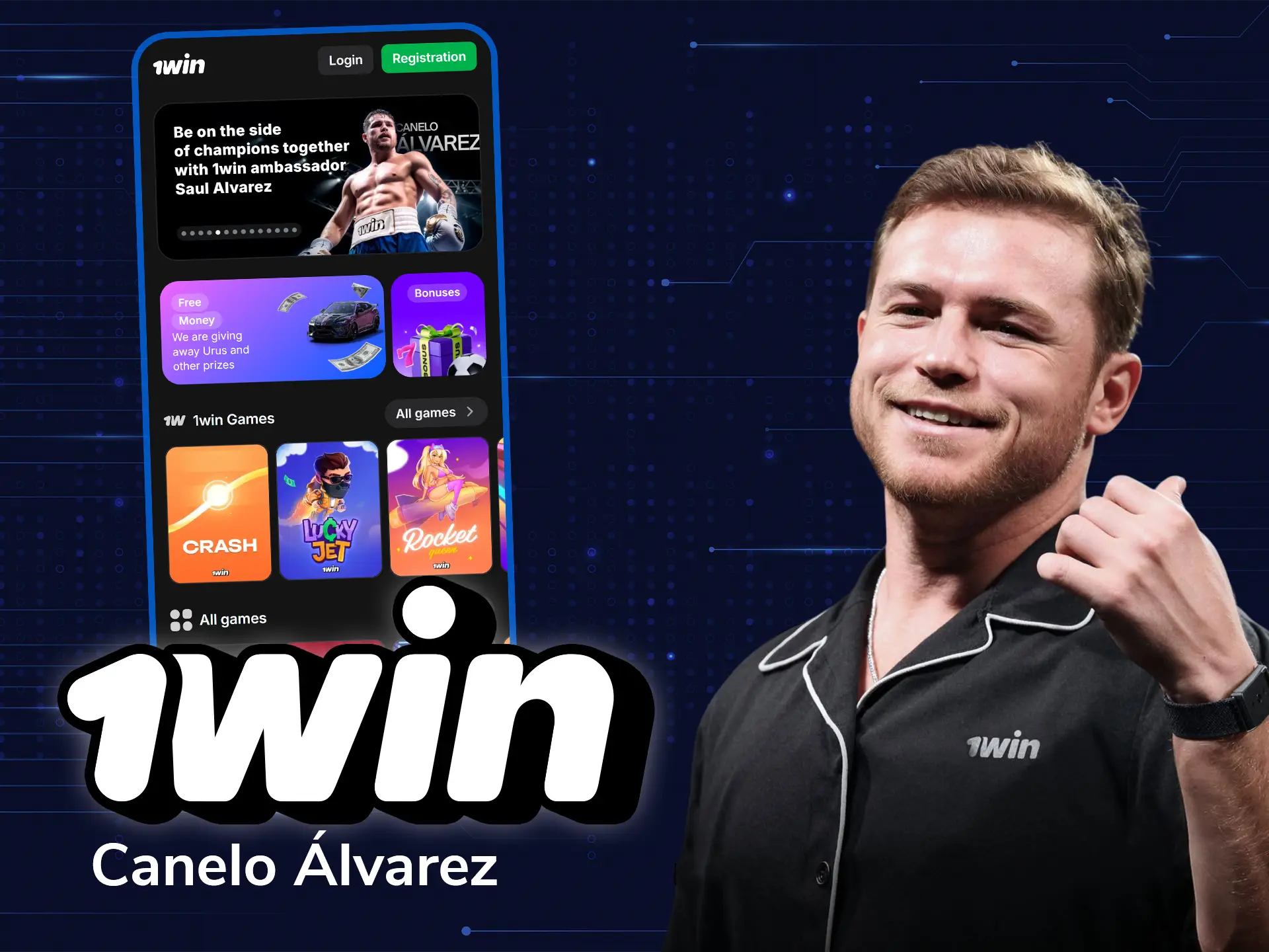 Canelo Alvarez is the new 1Win ambasador.