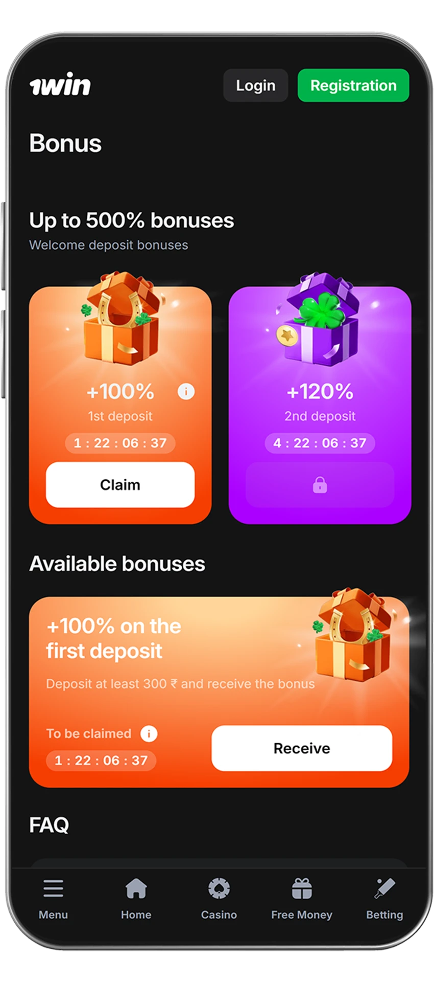 Enjoy a variety of bonuses and promotions at 1Win casino.